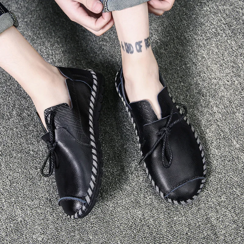 1359-Men Leather Casual Shoes Soft Moccasins Flats Lace Up Mens Shoes Big Size 38-50 Fashion Sneakers
1359-Men Leather Casual Shoes Soft Moccasins Flats Lace Up Mens Shoes Big Size 38-50 Fashion Sneakers