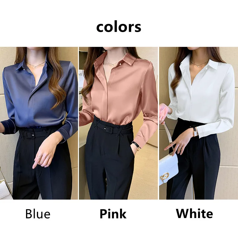 Silk Shirts Women White Shirt Women Long Sleeve Shirts Blouse Office Lady Satin Silk Blouse Tops Plus Size Woman Clothing 3XL
Silk Shirts Women White Shirt Women Long Sleeve Shirts Blouse Office Lady Satin Silk Blouse Tops Plus Size Woman Clothing 3XL