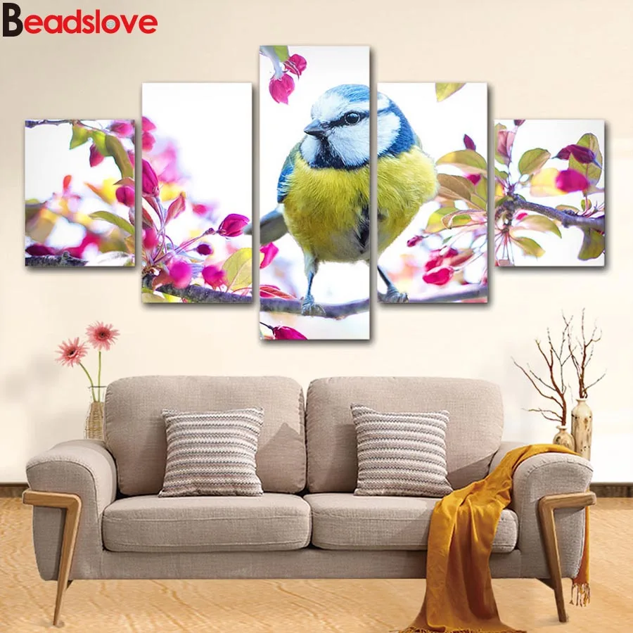 5D DIY Diamond Painting Full Square round 5 Piece Birds and flowers Diamond Embroidery Beads Cross Stitch Mosaic Home Decor,
5D DIY Diamond Painting Full Square round 5 Piece Birds and flowers Diamond Embroidery Beads Cross Stitch Mosaic Home Decor,