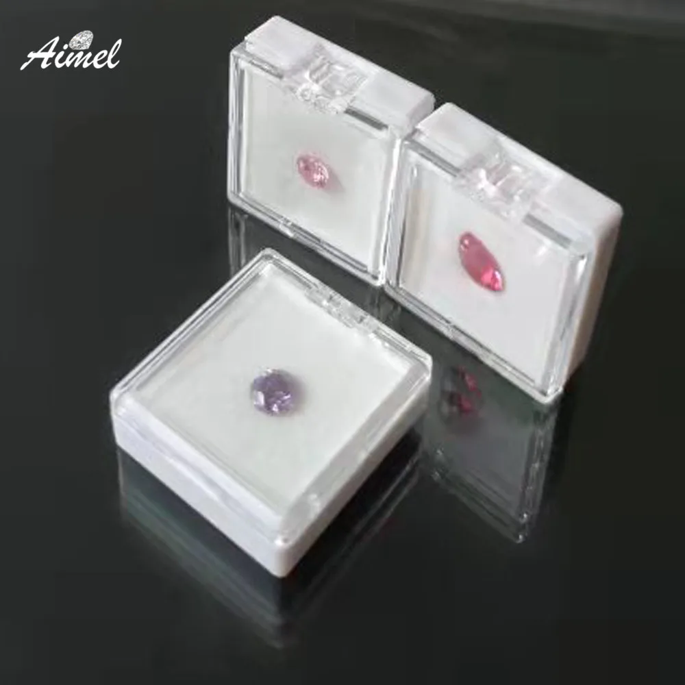 Clear Lid Diamond Jewelry Storage Box White Beads Pendant Organgizer Box Gestone Display Case Necklace Gem Gift Package Box 10Pc
Clear Lid Diamond Jewelry Storage Box White Beads Pendant Organgizer Box Gestone Display Case Necklace Gem Gift Package Box 10Pc