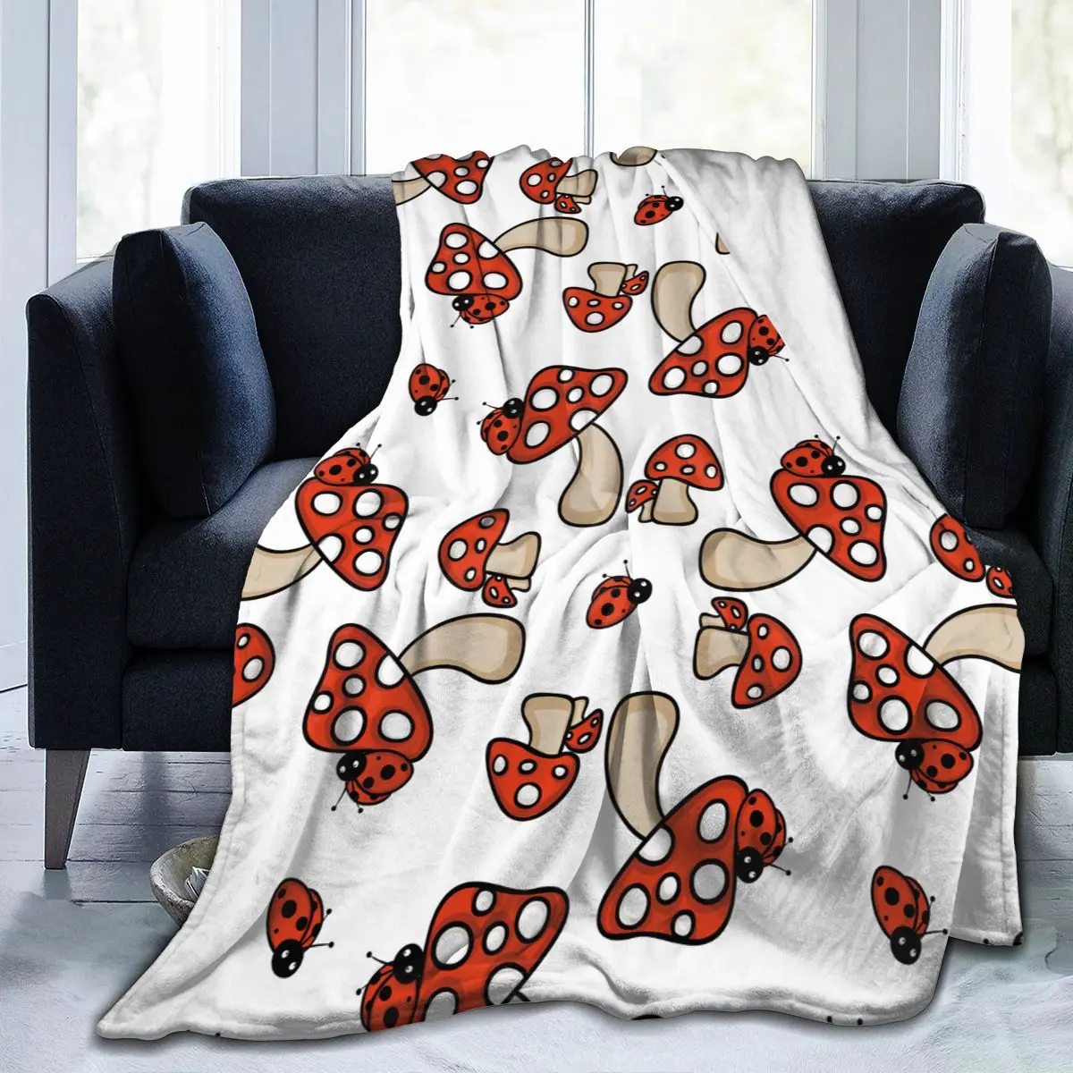 Unique Blanket to Family Friends Mushroom And Ladybug Durable Super Soft Comfortable for Home Gift Blanket
Unique Blanket to Family Friends Mushroom And Ladybug Durable Super Soft Comfortable for Home Gift Blanket
