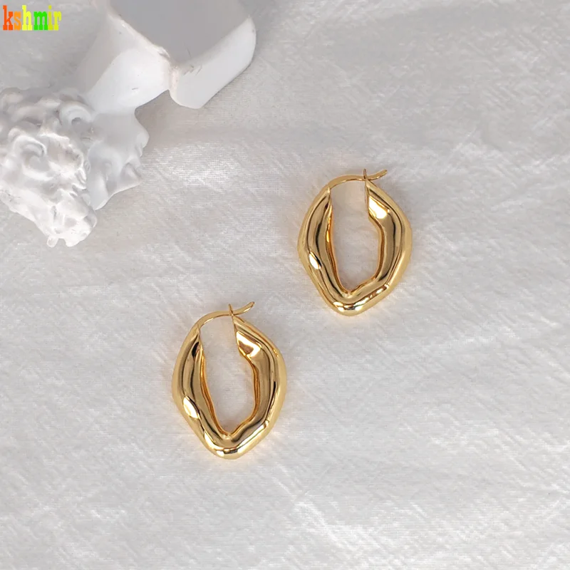 kshmir Gold female earrings irregular ring earrings small thick ring earrings simple and fashionable earrings girl
kshmir Gold female earrings irregular ring earrings small thick ring earrings simple and fashionable earrings girl
