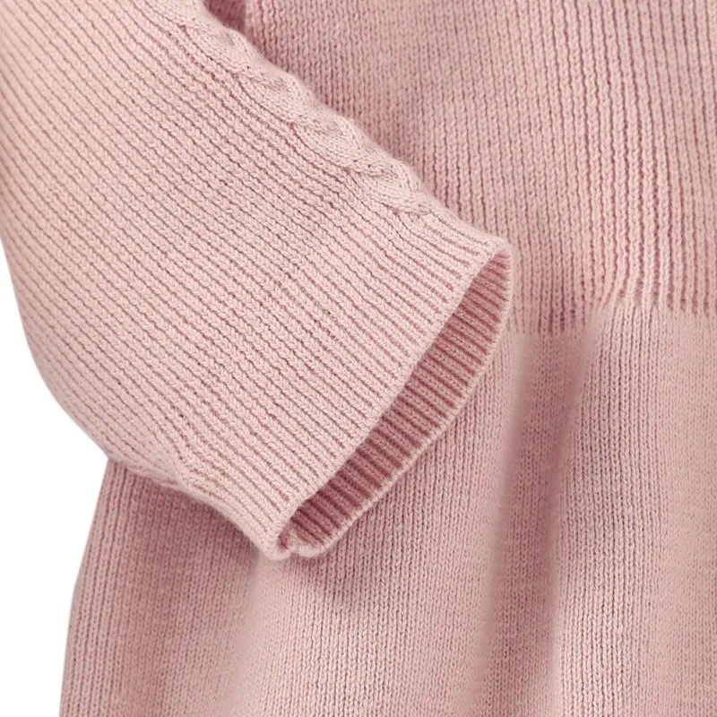 Newborn Baby Girl Clothing Rompers Wool Knitting Tops Long Sleeve Romper Warm Outfits Clothes Baby Girls#2