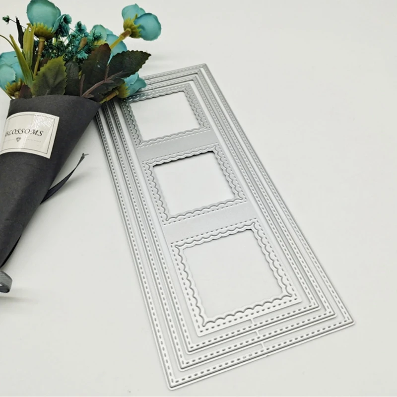 T8NA Square Frame Metal Cutting Dies Stencil DIY Scrapbooking Album Paper Card Template Mold Embossing Decoration
T8NA Square Frame Metal Cutting Dies Stencil DIY Scrapbooking Album Paper Card Template Mold Embossing Decoration