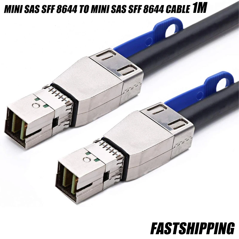 

Внешний цифровой мини-Кабель SAS, Кабель SAS HD Mini SAS SFF 8644 для Mini SAS SFF 8644, кабель 1 м, высокоскоростной кабель передачи данных для сервера