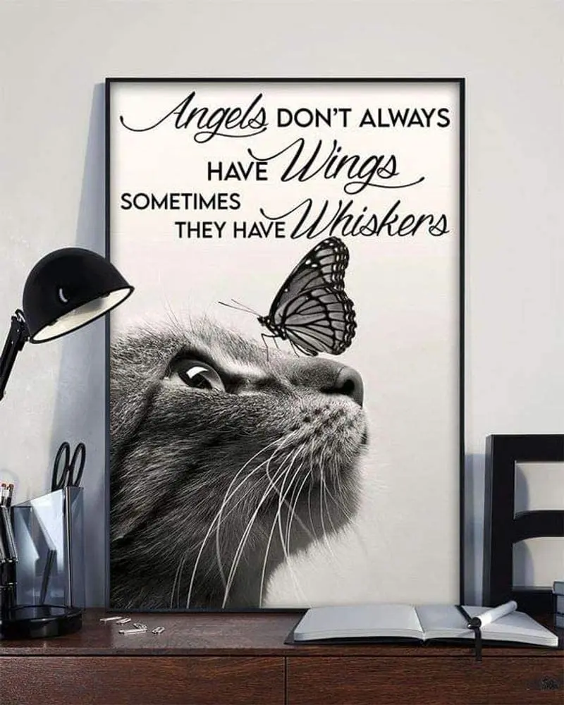 Cat Butterfly Angles Don't Always Have Wings Cat Lover Signs Tin Metal Wall Decor for Bars Restaurants Cafes Pubs Room Decor
Cat Butterfly Angles Don't Always Have Wings Cat Lover Signs Tin Metal Wall Decor for Bars Restaurants Cafes Pubs Room Decor