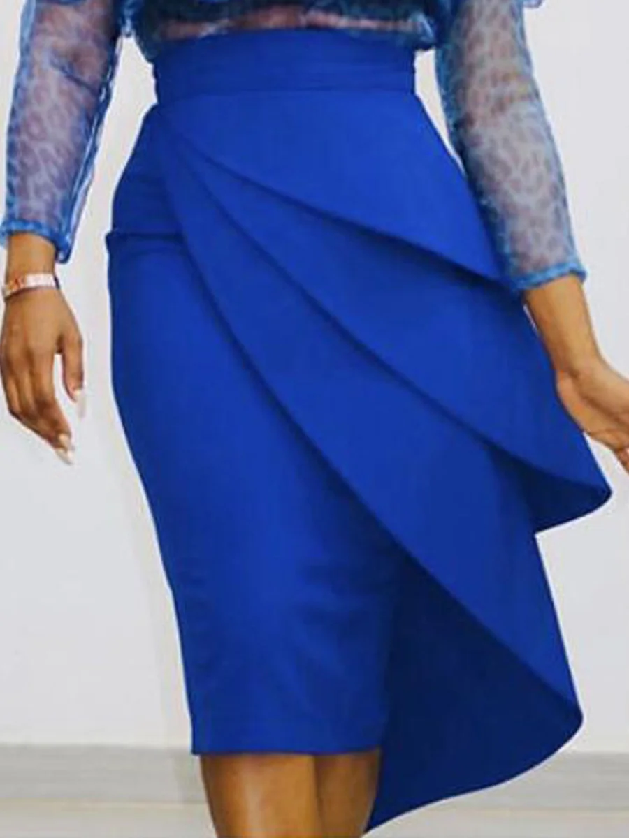 Women Sexy Skirt Plus Size Bodycon Elegant Office Party Solid Black Ruffles Midi Skirts High Waist Casual Simple Fashion Summer
Women Sexy Skirt Plus Size Bodycon Elegant Office Party Solid Black Ruffles Midi Skirts High Waist Casual Simple Fashion Summer