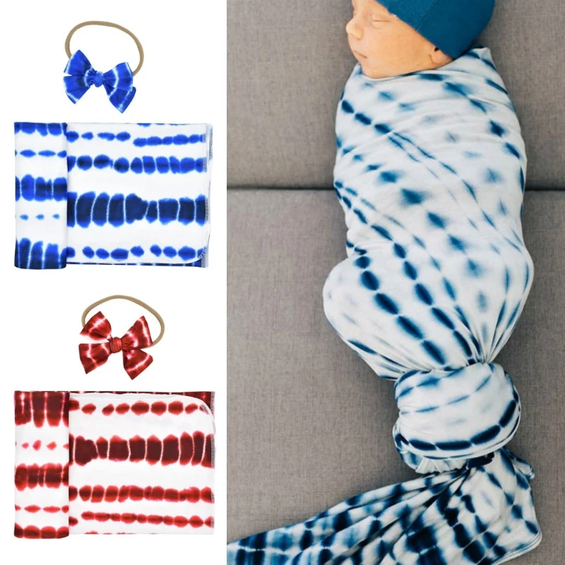 2 Pcs Newborn Baby Receiving Blanket Headband Set Infant Tie-dye Swaddle Wrap Hair Accessories Kit Shower Gifts Photography Prop
2 Pcs Newborn Baby Receiving Blanket Headband Set Infant Tie-dye Swaddle Wrap Hair Accessories Kit Shower Gifts Photography Prop