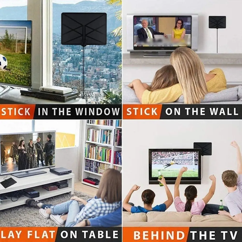 HDTV Antenna TV Receiver Indoor 800 Miles Digital Antenna Satellite Receiver Dish Amplifier Booster DVB-T2 Aerial For Digital Tv
HDTV Antenna TV Receiver Indoor 800 Miles Digital Antenna Satellite Receiver Dish Amplifier Booster DVB-T2 Aerial For Digital Tv