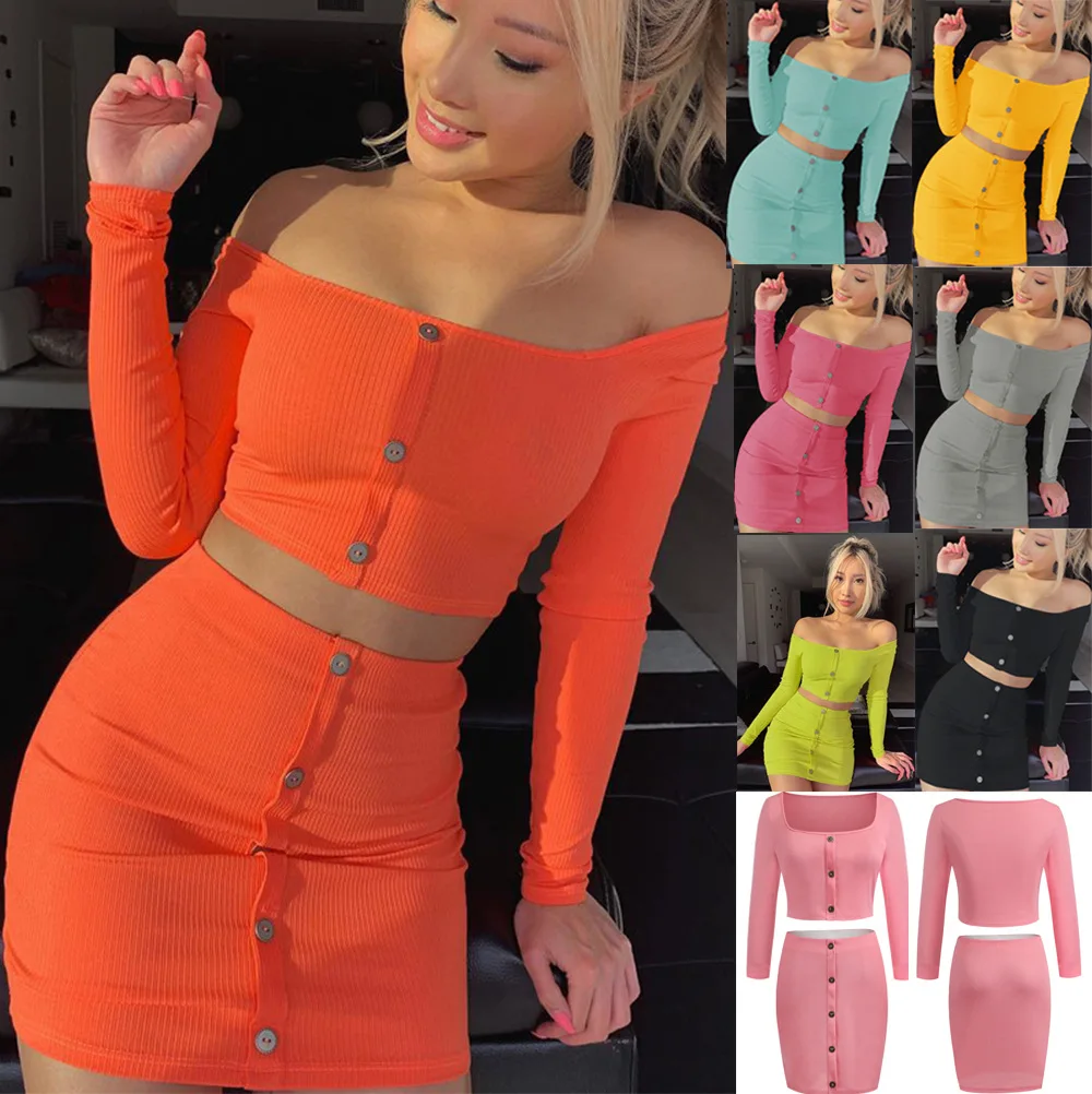 2021 new autumn and winter new one shoulder long sleeve short skirt suit with button female
2021 new autumn and winter new one shoulder long sleeve short skirt suit with button female