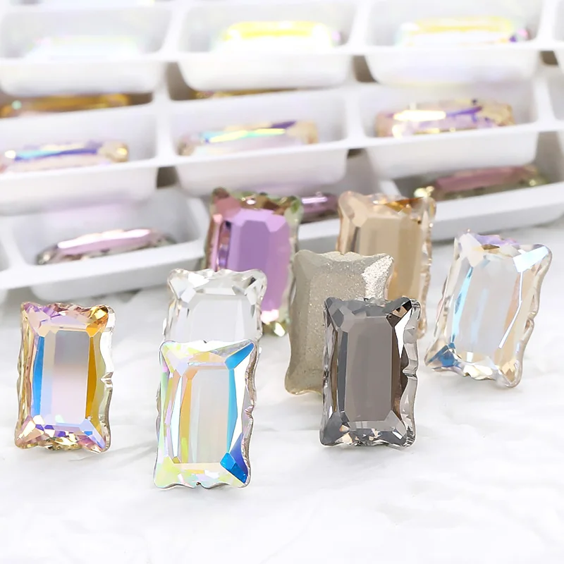 Mirror Series Rectangle Rhinestones 5x8mm Flatback Nail Stones Korean Style Glue On Nails Glass Strass Crystals DIY Accessories
Mirror Series Rectangle Rhinestones 5x8mm Flatback Nail Stones Korean Style Glue On Nails Glass Strass Crystals DIY Accessories