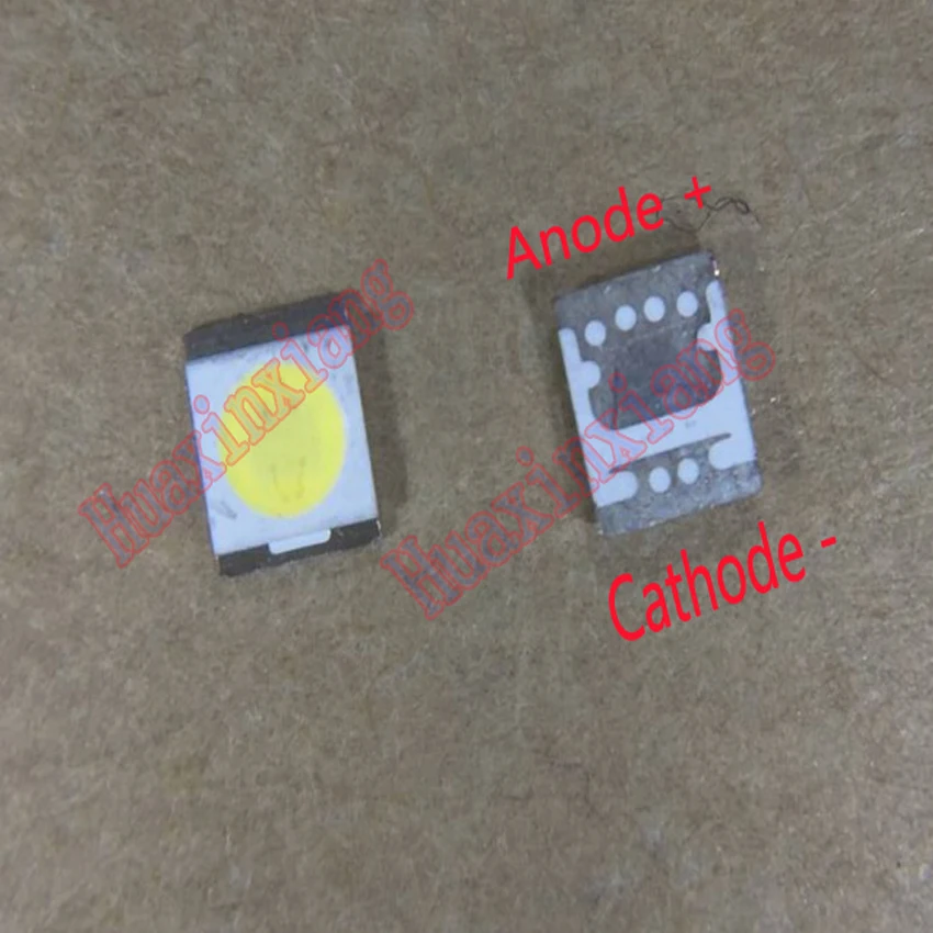 50 шт./лот Сеул SMD LED 3528 2835 3 в 1 Вт Холодный белый лм Высокая мощность для подсветки ЖК-телевизора