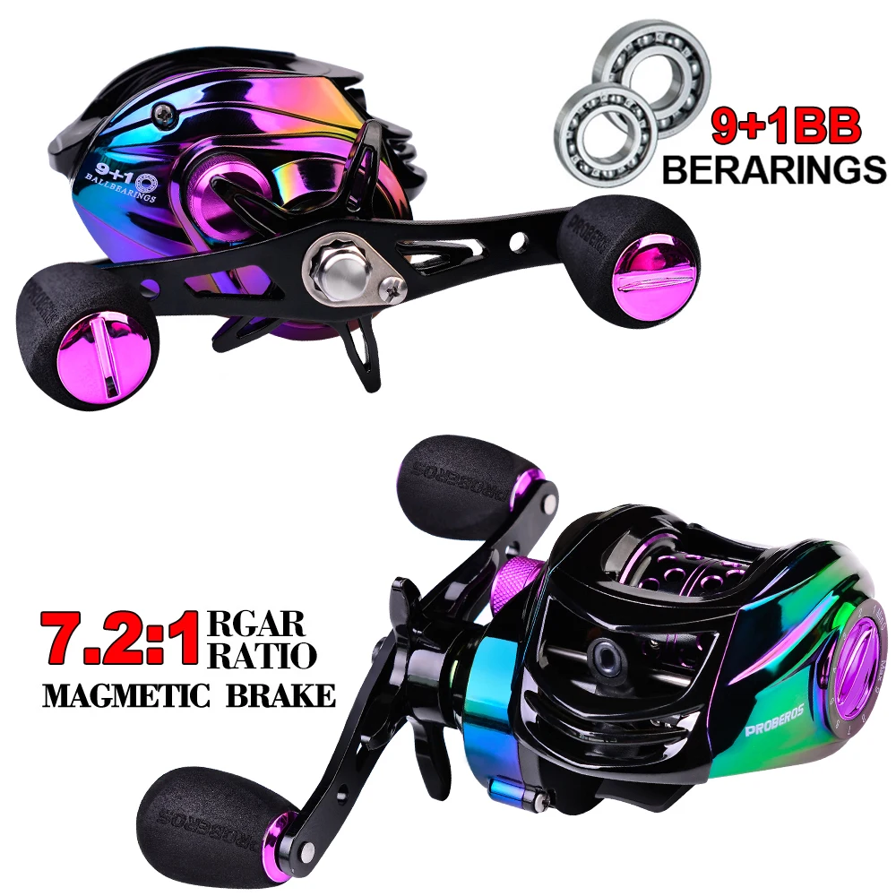 Fishing Reel 7/2/1 High Speed Ultralight 9+1BB Metal Spool Bait Casting Reel Spinning Fishing Wheel Accessories for Sea Carp
Fishing Reel 7/2/1 High Speed Ultralight 9+1BB Metal Spool Bait Casting Reel Spinning Fishing Wheel Accessories for Sea Carp