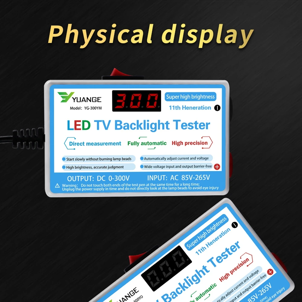 LED Lamp and TV Backlight Tester Multipurpose LED Strips Beads Test Tool Measurement Instruments NEW LED Tester 0-300V Output
LED Lamp and TV Backlight Tester Multipurpose LED Strips Beads Test Tool Measurement Instruments NEW LED Tester 0-300V Output