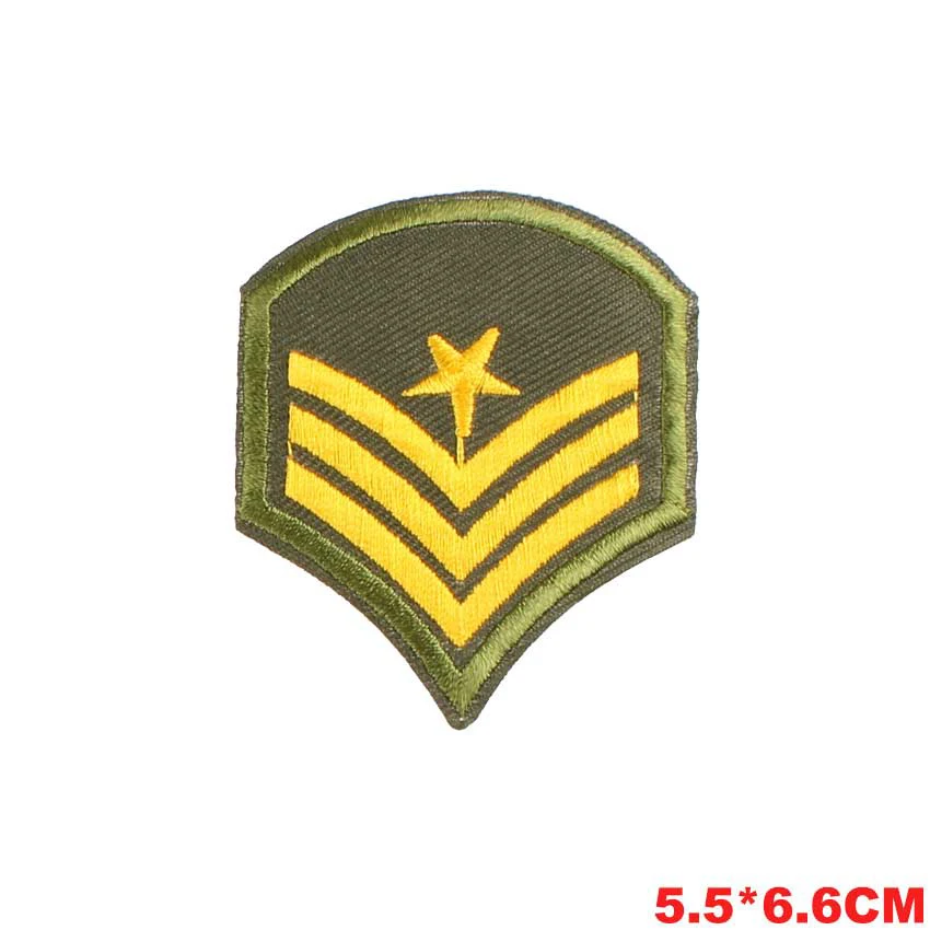 Personality Military Rank Patch Sticker Iron on Clothes DIY Medal Heat Transfer Applique Embroidered Cloth Fabric Patches Badge
Personality Military Rank Patch Sticker Iron on Clothes DIY Medal Heat Transfer Applique Embroidered Cloth Fabric Patches Badge