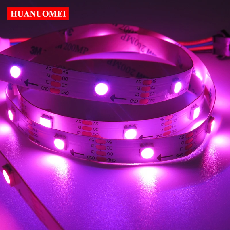1 м 5 в 30 светодиодный s APA107 Программируемый RGB светильник APA102 5050 SMD цифровая гибкая