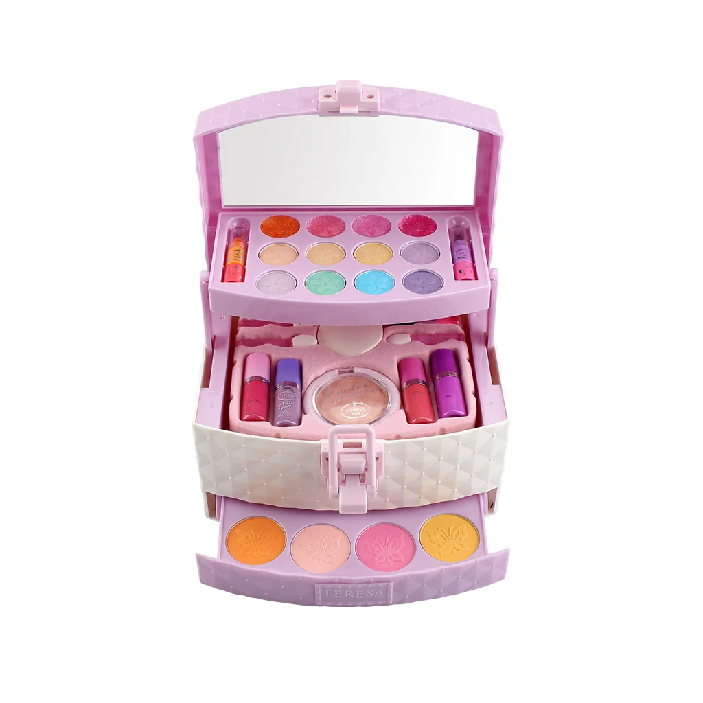 16 Pack Makeup Cosmetics For Girl Toys Children Washable Cosmetics Set Nail Polish Makeup Toys Non-toxic Cosmetic Case
16 Pack Makeup Cosmetics For Girl Toys Children Washable Cosmetics Set Nail Polish Makeup Toys Non-toxic Cosmetic Case