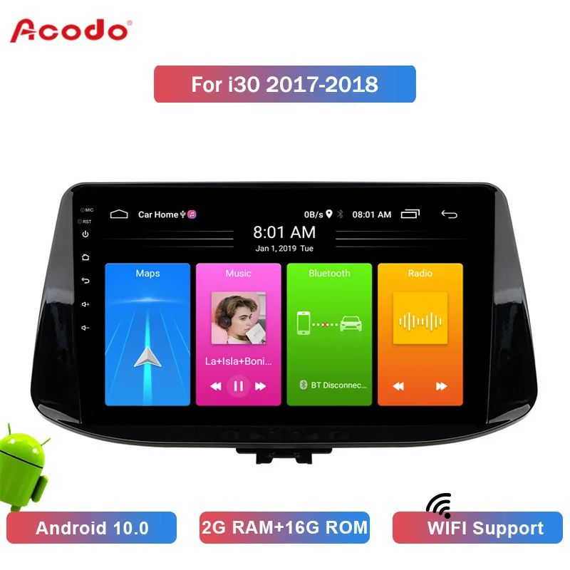 Автомобильный мультимедийный плеер ACODO, 2 Гб ОЗУ + 16 Гб ПЗУ, Android 10,0, радио, GPS-навигация для Hyundai I30 2017-2018, 2 din
Автомобильный мультимедийный плеер ACODO, 2 Гб ОЗУ + 16 Гб ПЗУ, Android 10,0, радио, GPS-навигация для Hyundai I30 2017-2018, 2 din