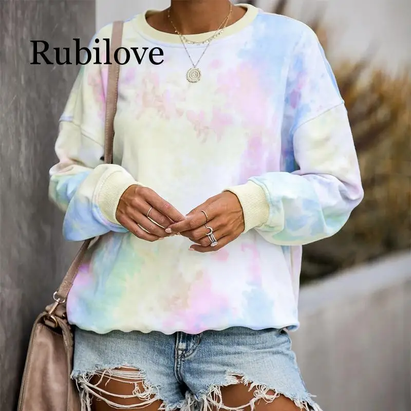 Rubilove, новинка 2019, повседневный стиль, с принтом Tie Dye, с длинным рукавом, повседневные топы, Осень-зима, женская уличная одежда, толстовки, наря...
Rubilove, новинка 2019, повседневный стиль, с принтом Tie Dye, с длинным рукавом, повседневные топы, Осень-зима, женская уличная одежда, толстовки, наря...