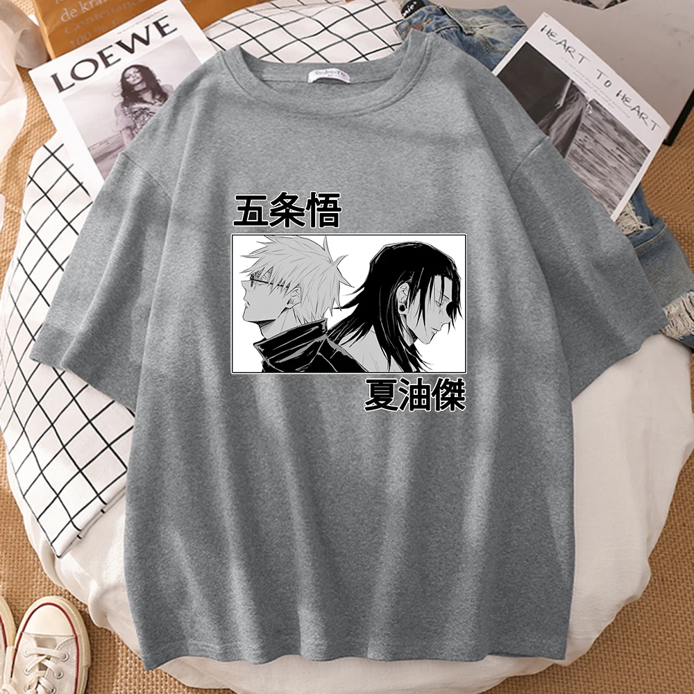 Gojo Satoru Jujutsu кайсен принт летние мягкие повседневные топы, футболки с короткими рукавами, плюс модный бренд Харадзюку творчества женская фут...
Gojo Satoru Jujutsu кайсен принт летние мягкие повседневные топы, футболки с короткими рукавами, плюс модный бренд Харадзюку творчества женская фут...
