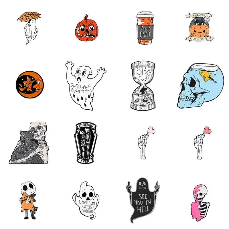 Halloween Custom Coffee Moon Ghost Pumpkin Umbrella Umbrella Brooch Backpack Clothes Lapel Pin Fun Badge Jewelry Gift
Halloween Custom Coffee Moon Ghost Pumpkin Umbrella Umbrella Brooch Backpack Clothes Lapel Pin Fun Badge Jewelry Gift