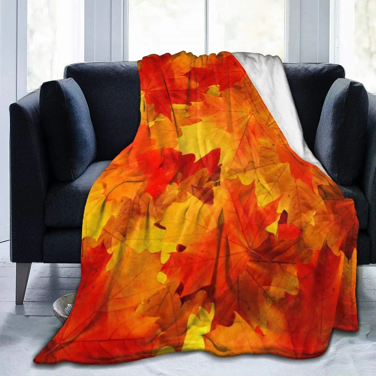 Flannel Blanket Maple Leaves Lightweight Cozy Bed Blanket Soft Throw Blanket fits Couch Sofa Suitable for All Season 60"x80" for 
Flannel Blanket Maple Leaves Lightweight Cozy Bed Blanket Soft Throw Blanket fits Couch Sofa Suitable for All Season 60"x80" for