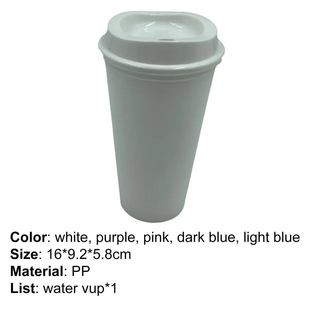 Hot Sales Drinking Bottle Non-slip Easy to Grip PP Portable Lid Coffee Mug for Office