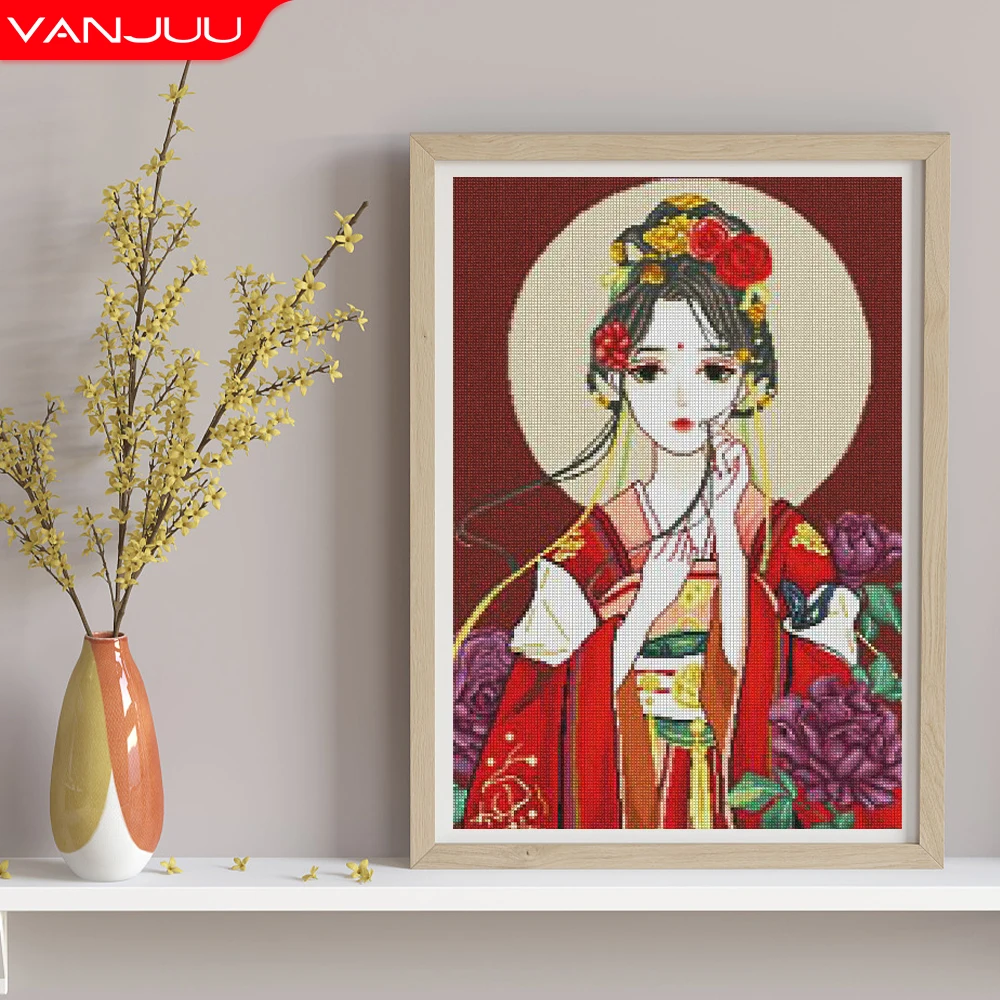 Needlework Printing Noble Princess Cross Stitch Ancient Girl DIY Embroidery Kit Cross Stitch Home Decoration
Needlework Printing Noble Princess Cross Stitch Ancient Girl DIY Embroidery Kit Cross Stitch Home Decoration