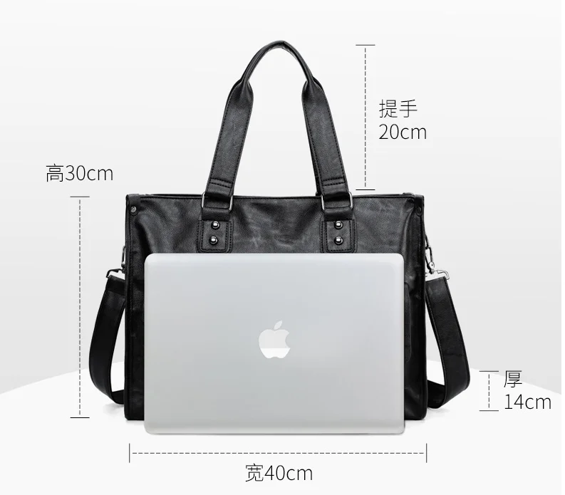 Men's multi-functional handbag leisure fashion bag retro business travel waterproof large capacity Single Shoulder Messenger Bag