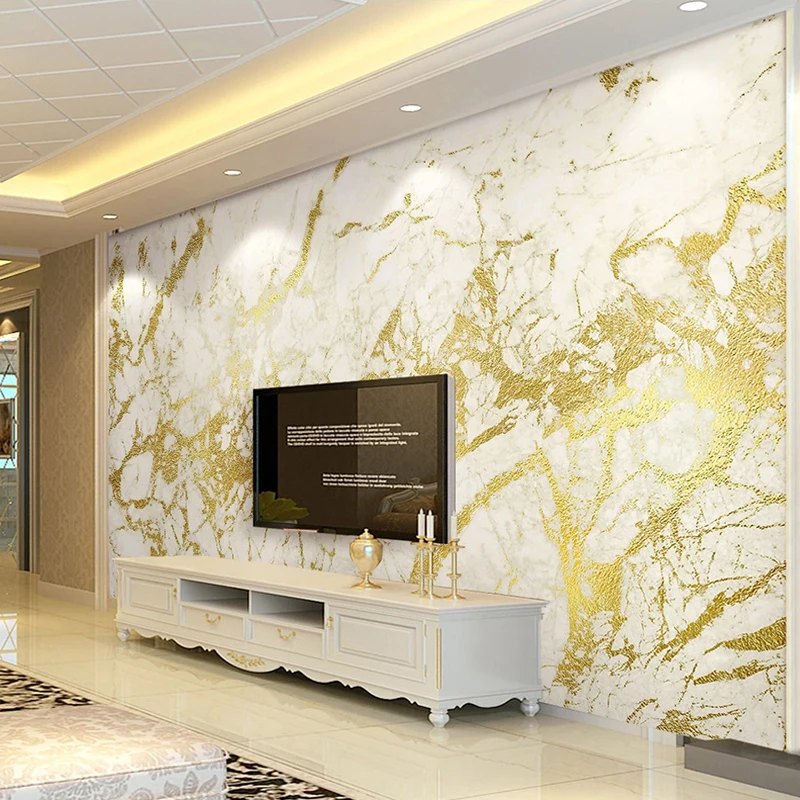 Custom 3D Photo Wallpaper Luxury Golden Marble Texture Mural Wall Painting For Living Room Sofa TV Background Wall Papers Modern
Custom 3D Photo Wallpaper Luxury Golden Marble Texture Mural Wall Painting For Living Room Sofa TV Background Wall Papers Modern