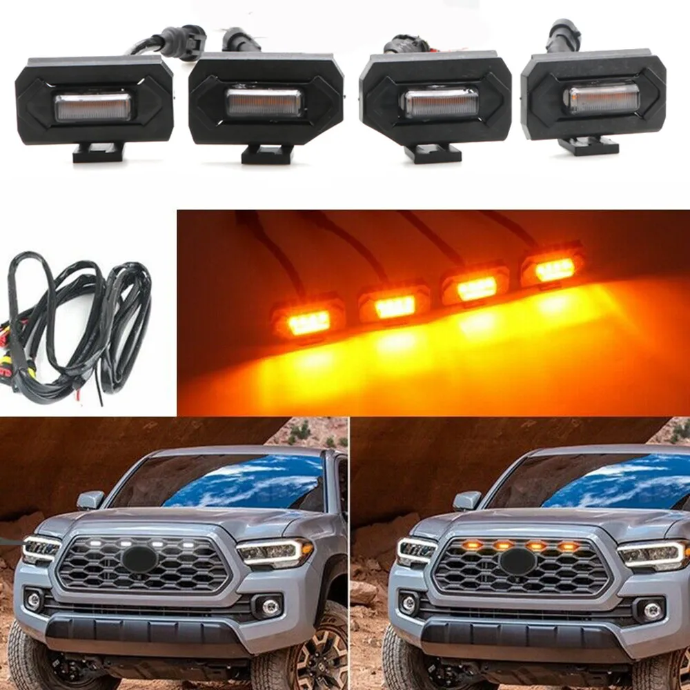 4 X дымовые линзы передняя решетка светодиодные фары для Toyota Tacoma W/TRD Pro 2020-up Янтарный материал высокого качества Профессиональная установка
4 X дымовые линзы передняя решетка светодиодные фары для Toyota Tacoma W/TRD Pro 2020-up Янтарный материал высокого качества Профессиональная установка