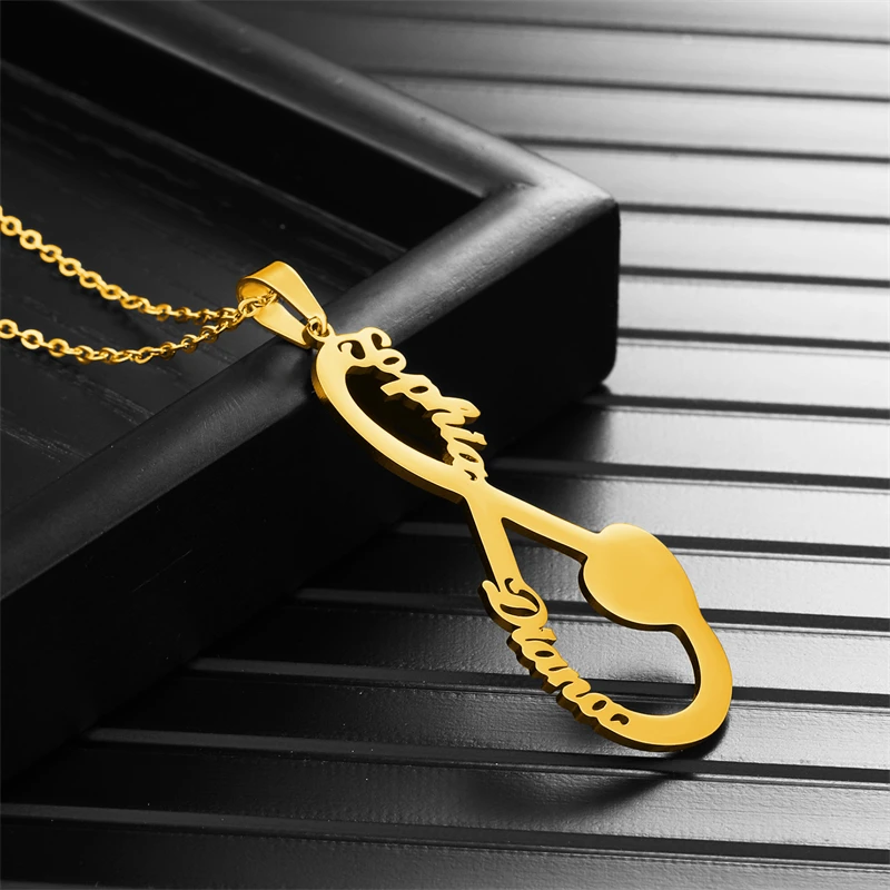 Personalized custom name infinity symbol necklace for women men Number8 pendant Choker Stainless steel jewelry Chain family gift
Personalized custom name infinity symbol necklace for women men Number8 pendant Choker Stainless steel jewelry Chain family gift