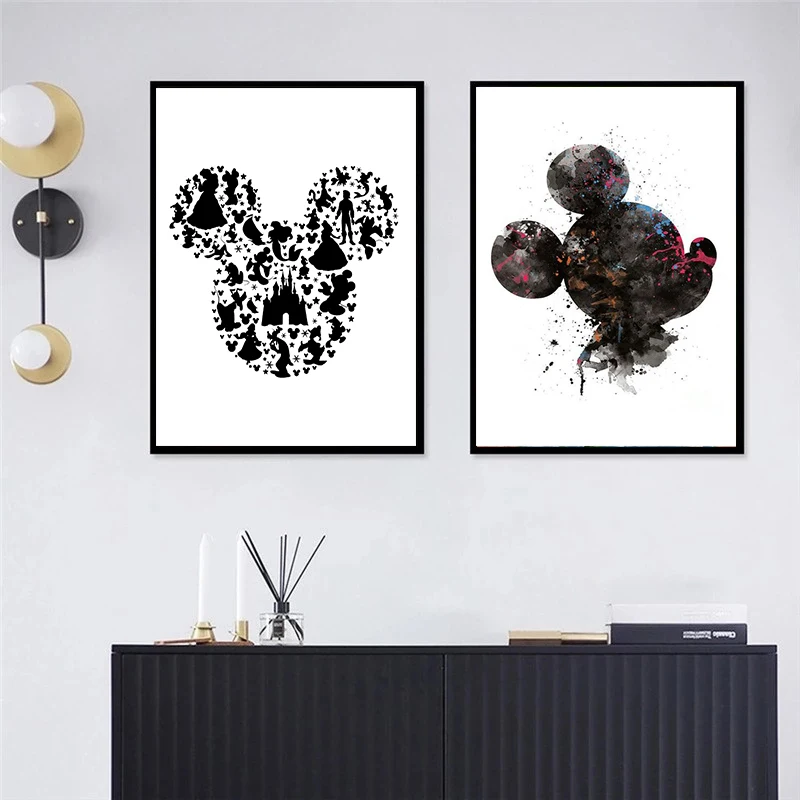 Disney Cartoon Mickey and Minnie Head Portrait Canvas Prints Abstract Posters and Prints Modern Wall Picture for Kid Home Decor
Disney Cartoon Mickey and Minnie Head Portrait Canvas Prints Abstract Posters and Prints Modern Wall Picture for Kid Home Decor