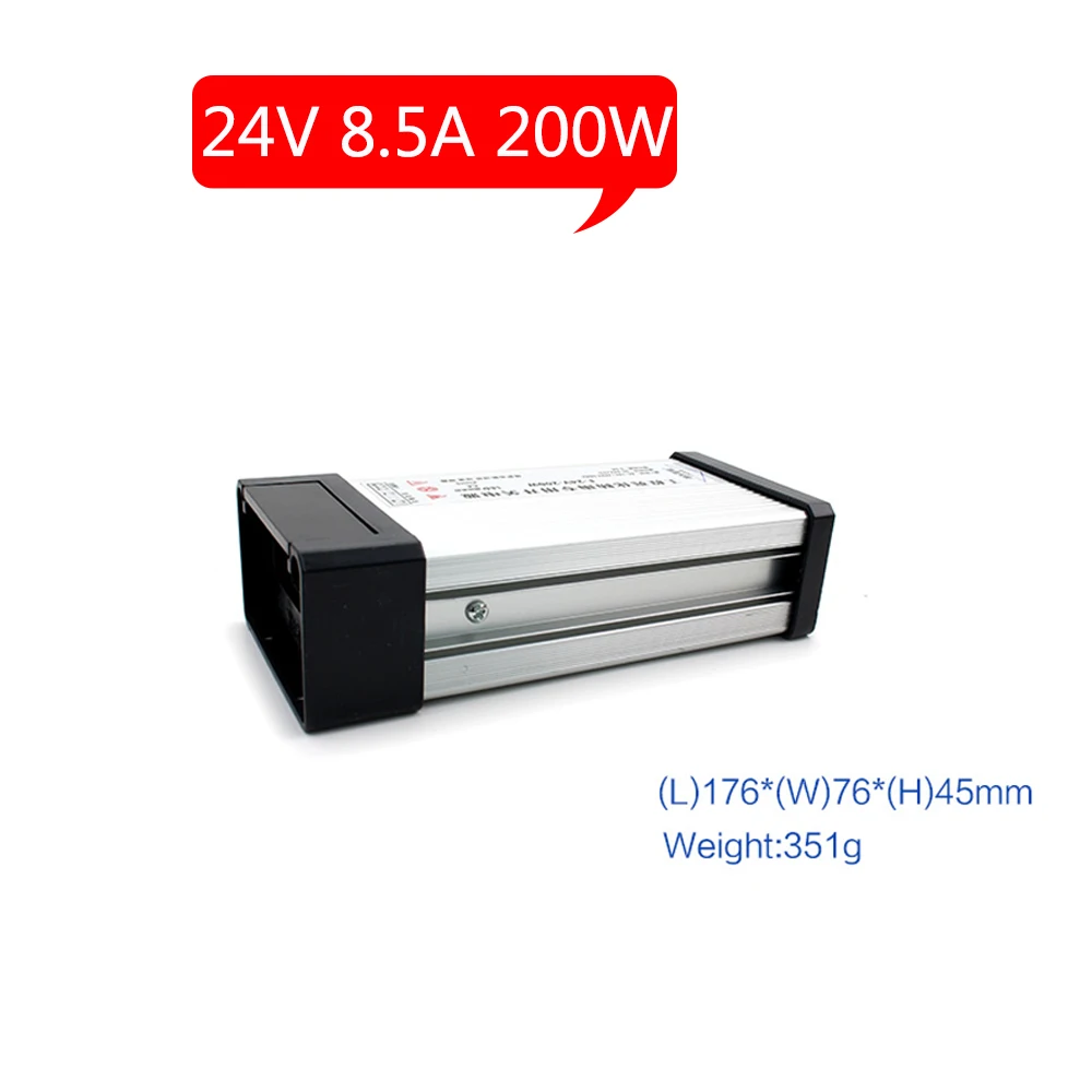AC DC 24V непромокаемый переключатель Питание 24V 8.5A уличный трансформатор светильник 220V-12V DC Источники питания 200 Вт светодиодный драйвер
AC DC 24V непромокаемый переключатель Питание 24V 8.5A уличный трансформатор светильник 220V-12V DC Источники питания 200 Вт светодиодный драйвер