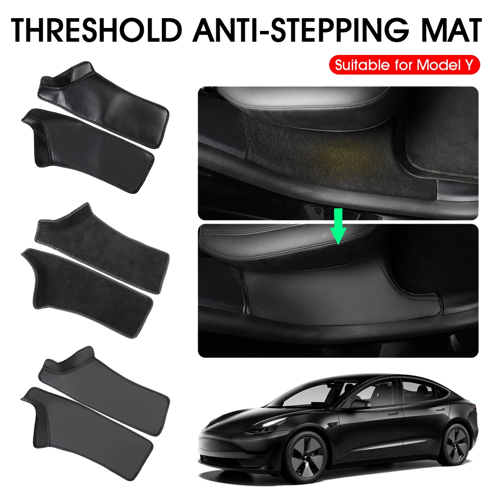 Car Door Sill Protector Leather Sill Plate Protector for Tesla Model Y Sill Scuff Plate Guard Door Entry Scratch Protector
Car Door Sill Protector Leather Sill Plate Protector for Tesla Model Y Sill Scuff Plate Guard Door Entry Scratch Protector