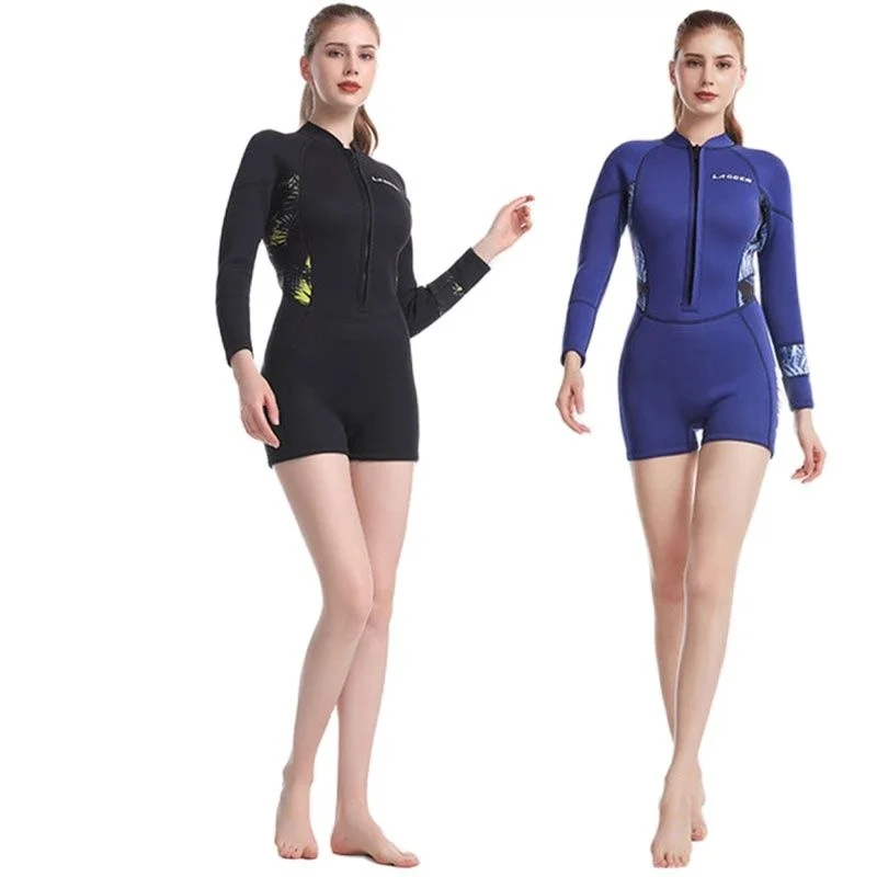 Lagcen 2.5mm Neoprene Wetsuit Women Short Sleeve Diving Suit Female Surfing Snorkeling One Piece Set Scuba Spearfishing Swimsuit
Lagcen 2.5mm Neoprene Wetsuit Women Short Sleeve Diving Suit Female Surfing Snorkeling One Piece Set Scuba Spearfishing Swimsuit