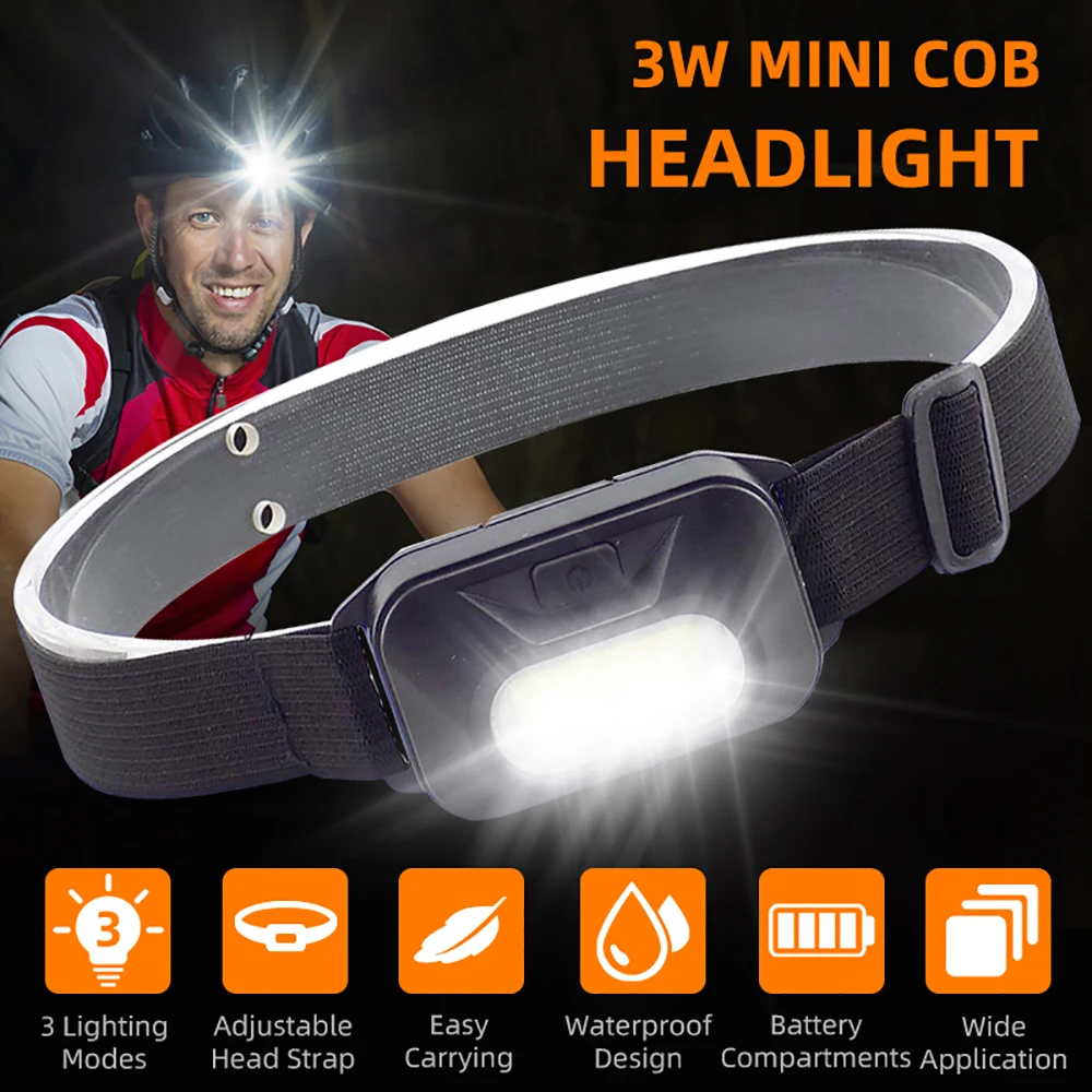 Налобный мини-фонарь с COB матрицей, 3 Вт, 3 режима освещения, портативный водонепроницаемый регулируемый фонарь, налобный фонарь для рыбалки, ...
Налобный мини-фонарь с COB матрицей, 3 Вт, 3 режима освещения, портативный водонепроницаемый регулируемый фонарь, налобный фонарь для рыбалки, ...