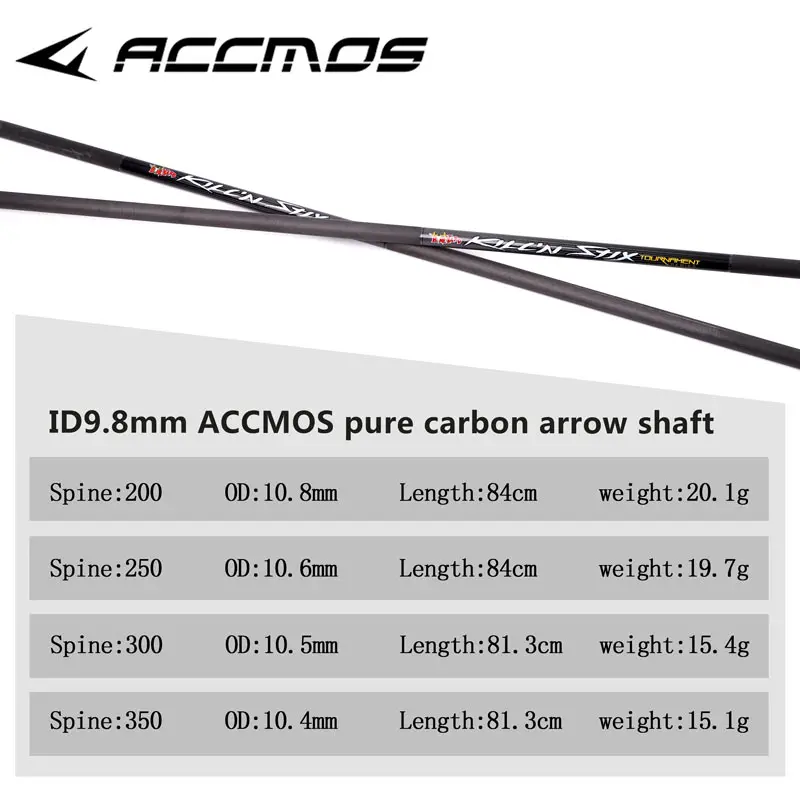 6/12pcs ID 9.8 mm Spine 200/250/300/350Carbon Arrow 32 inch Length Archery Indoor Shooting
6/12pcs ID 9.8 mm Spine 200/250/300/350Carbon Arrow 32 inch Length Archery Indoor Shooting