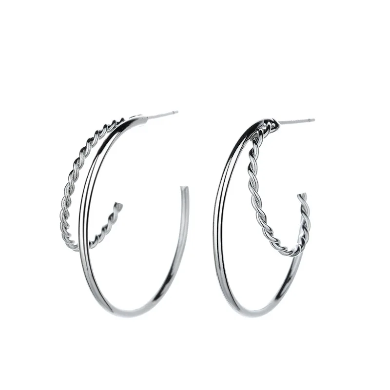 Fashion Personality Double Circle Hoop Earrings Women's C Shape Earrings Cocktail Party Jewelry Daily Earrings Accessories
Fashion Personality Double Circle Hoop Earrings Women's C Shape Earrings Cocktail Party Jewelry Daily Earrings Accessories