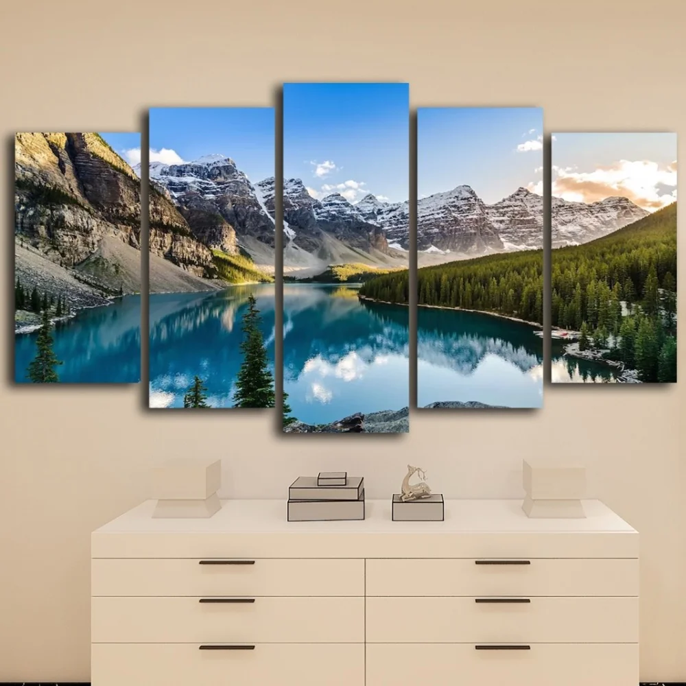 5 шт., декоративная картина «озеро и горы»
5 шт., декоративная картина «озеро и горы»