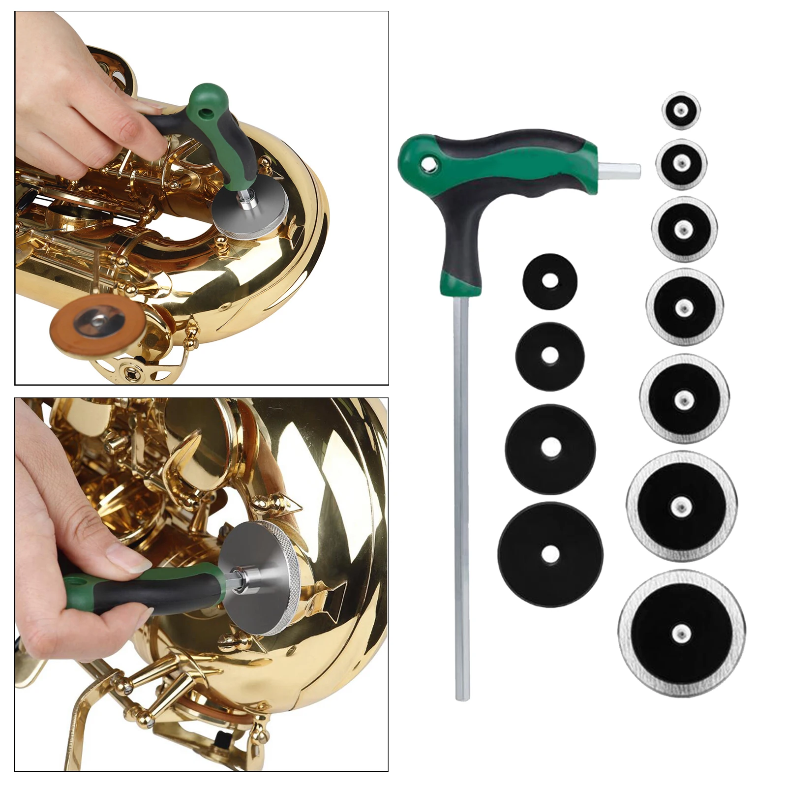 Alto Sax Repair Kit Saxophone Maintenance Kit with Sax Inlays Sound Hole Pad Woodwind Repair Accessories
Alto Sax Repair Kit Saxophone Maintenance Kit with Sax Inlays Sound Hole Pad Woodwind Repair Accessories