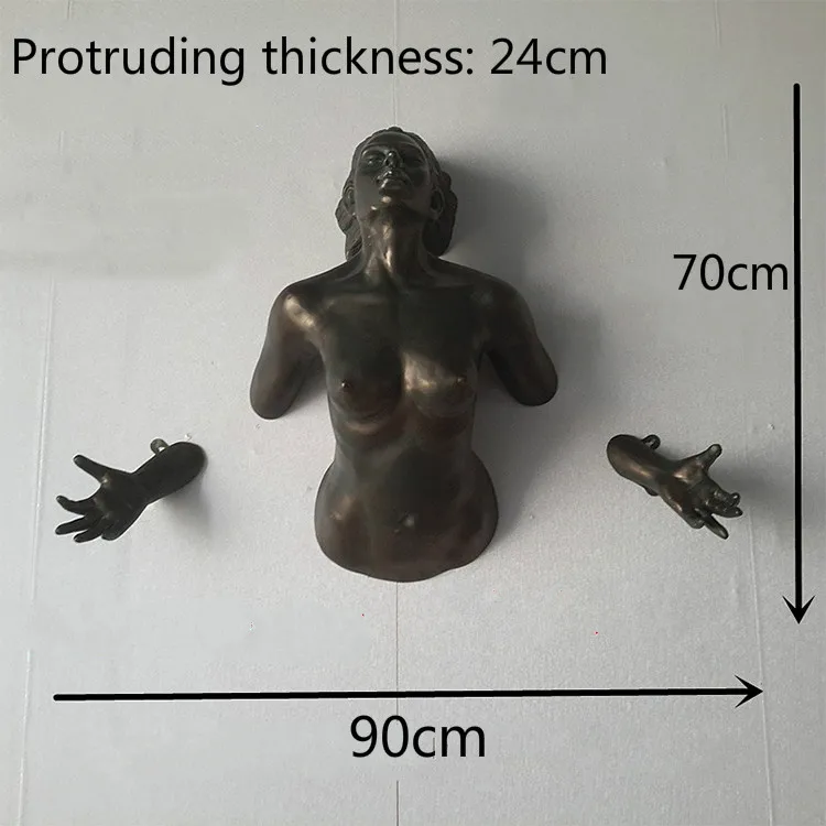 Creative 3D decoration of KTV wall in bar and club antique copper like art sculpture figure wall hanging wall decoration
Creative 3D decoration of KTV wall in bar and club antique copper like art sculpture figure wall hanging wall decoration