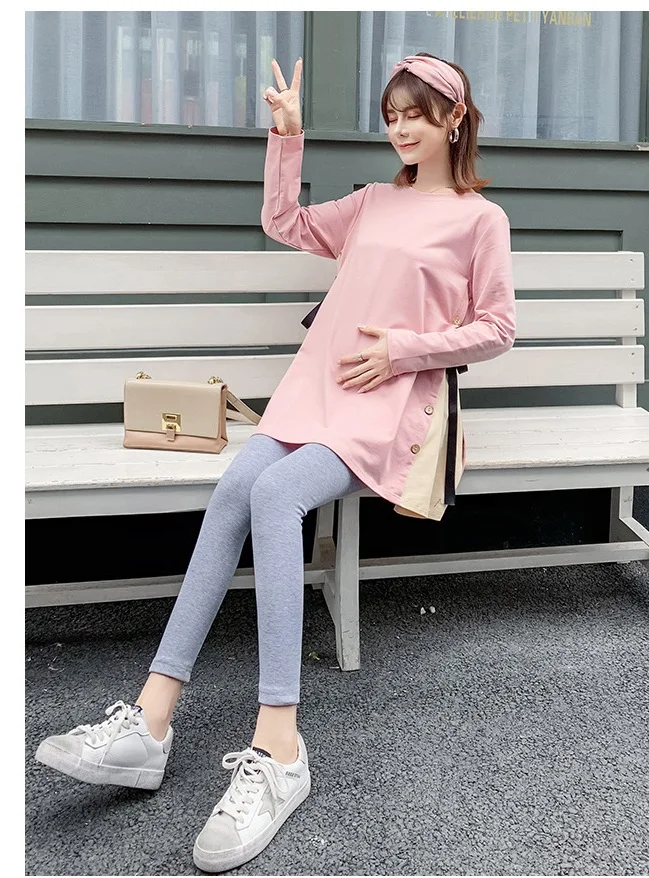 Trends autumn new fashion women's loose round neck long-sleeve solid color pregnant women even splicing dress two-piece suit
Trends autumn new fashion women's loose round neck long-sleeve solid color pregnant women even splicing dress two-piece suit