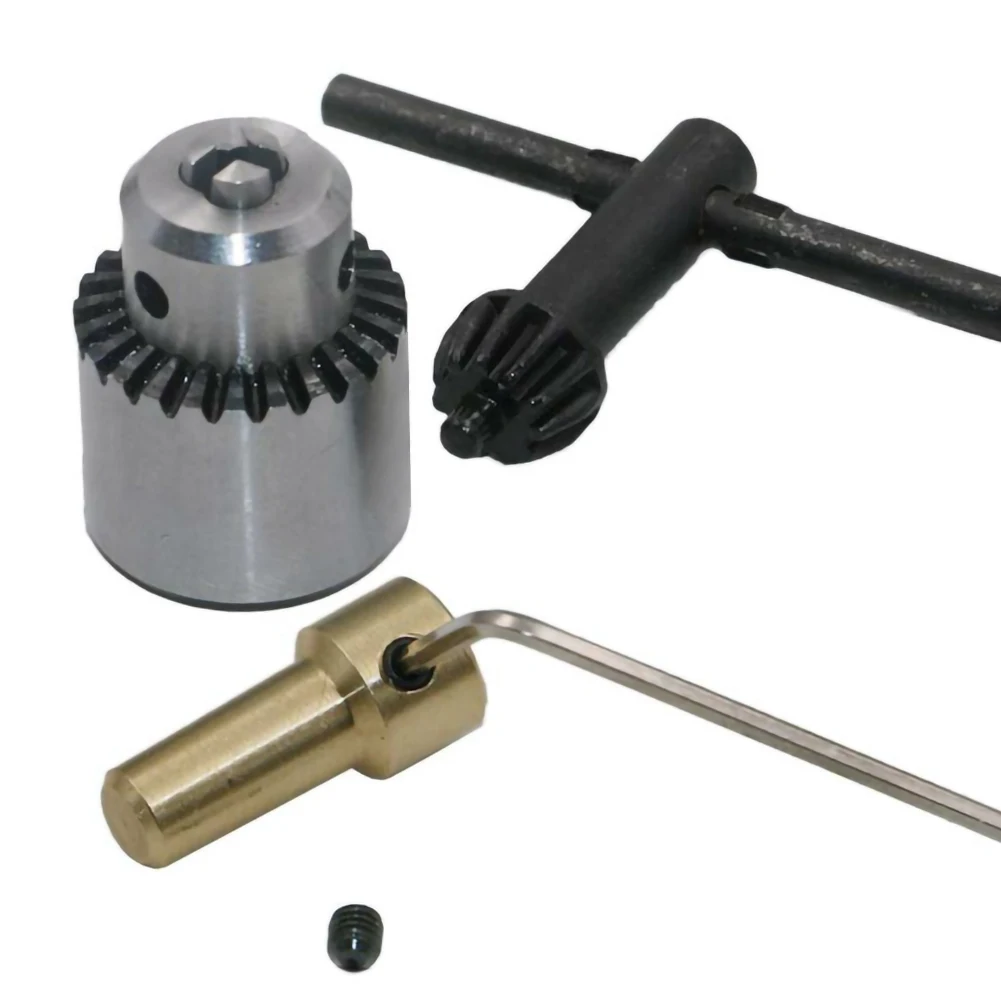 Mini Drill Chuck Micro 0.3-4mm Taper Mounted Drill Chuck and Wrench w/ Chuck Key Lathe Accessories
Mini Drill Chuck Micro 0.3-4mm Taper Mounted Drill Chuck and Wrench w/ Chuck Key Lathe Accessories