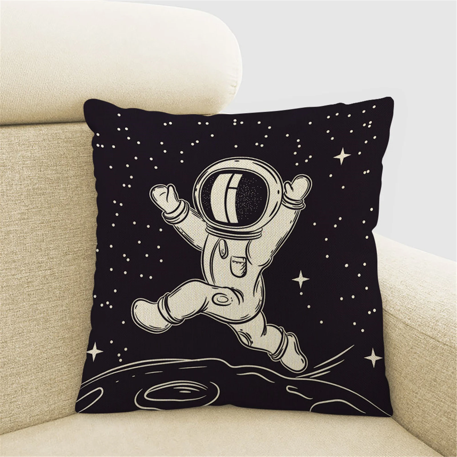 Astronaut Creative Fashion Geometry Single-sided Linen Pillow Covers Decorative Household Supplies 45*45cm Cushion Cover
Astronaut Creative Fashion Geometry Single-sided Linen Pillow Covers Decorative Household Supplies 45*45cm Cushion Cover