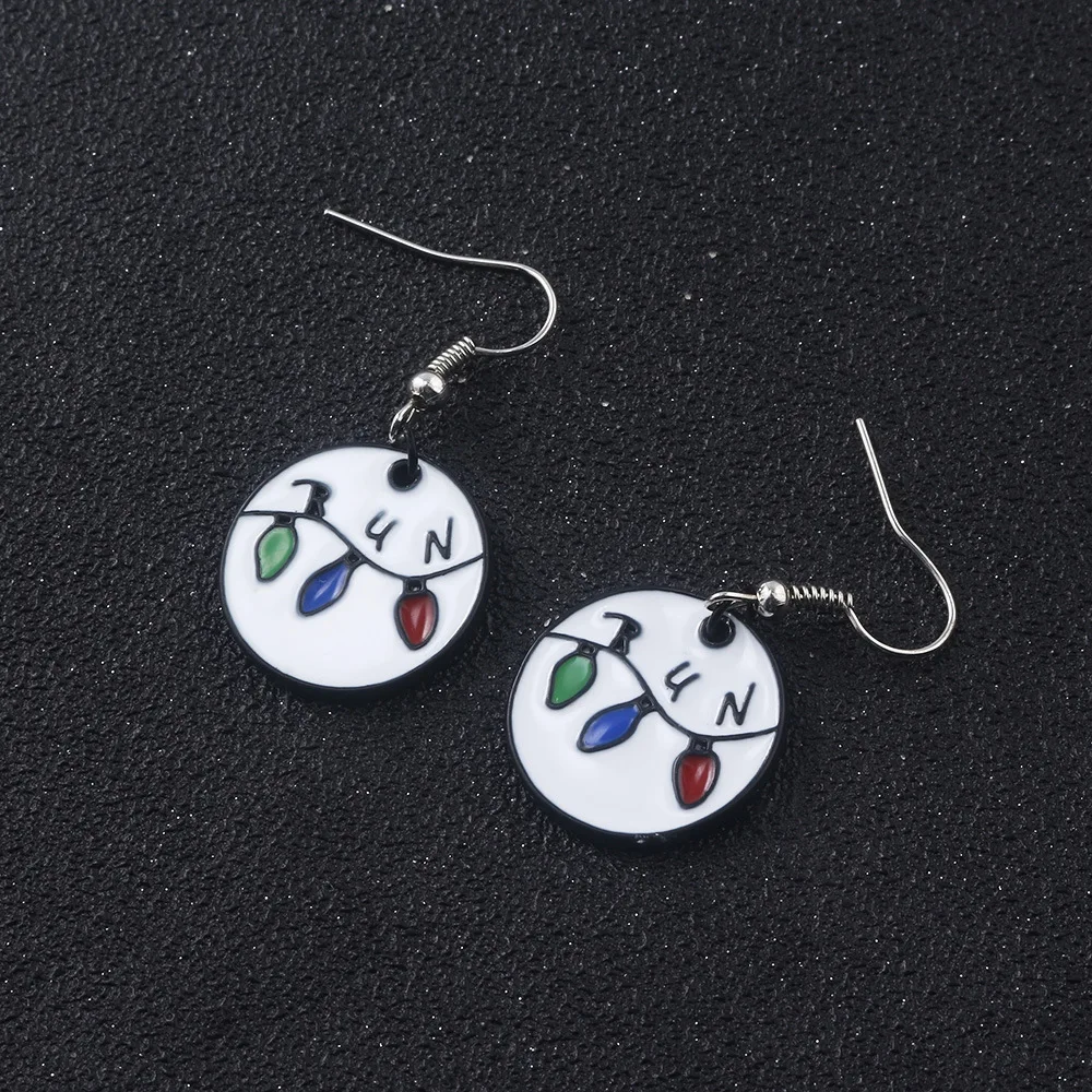 Stranger Things Anime Dangle Earrings Letter Light Charms Drop Fashion Cartoons Girls Women Halloween Party Jewelry Gift 
Stranger Things Anime Dangle Earrings Letter Light Charms Drop Fashion Cartoons Girls Women Halloween Party Jewelry Gift