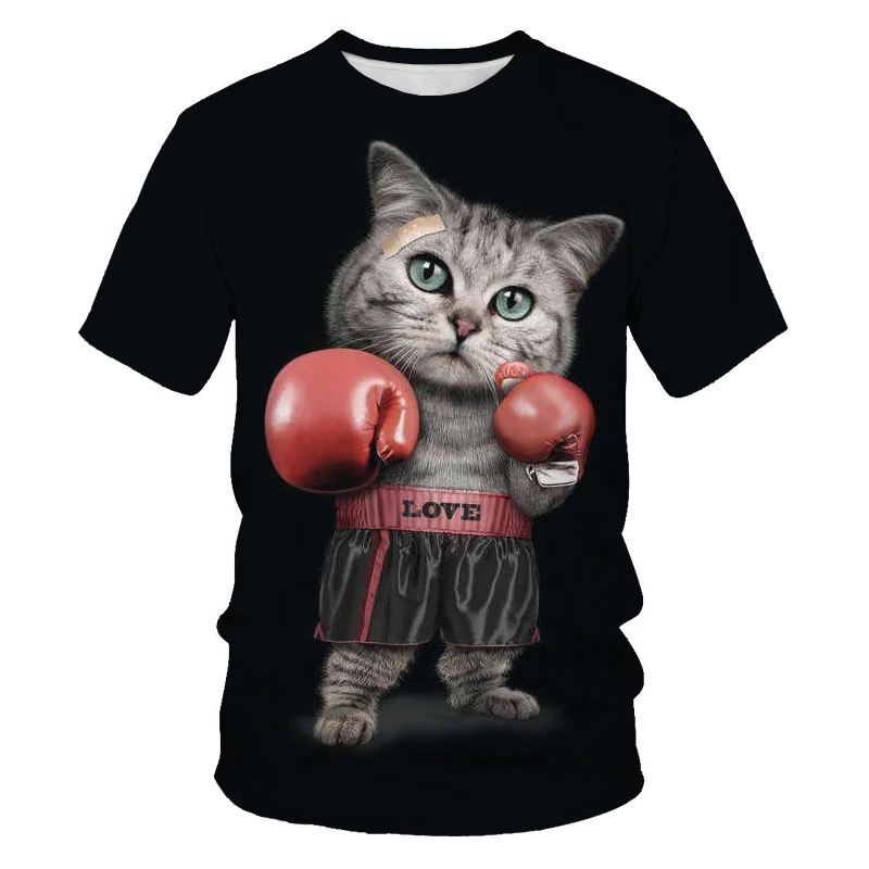 Anime boxing cats 3D Printed T-shirt Men Women Sport cat short Sleeve Casual fashion high quality Clothing tee Tops 110-6xl
Anime boxing cats 3D Printed T-shirt Men Women Sport cat short Sleeve Casual fashion high quality Clothing tee Tops 110-6xl