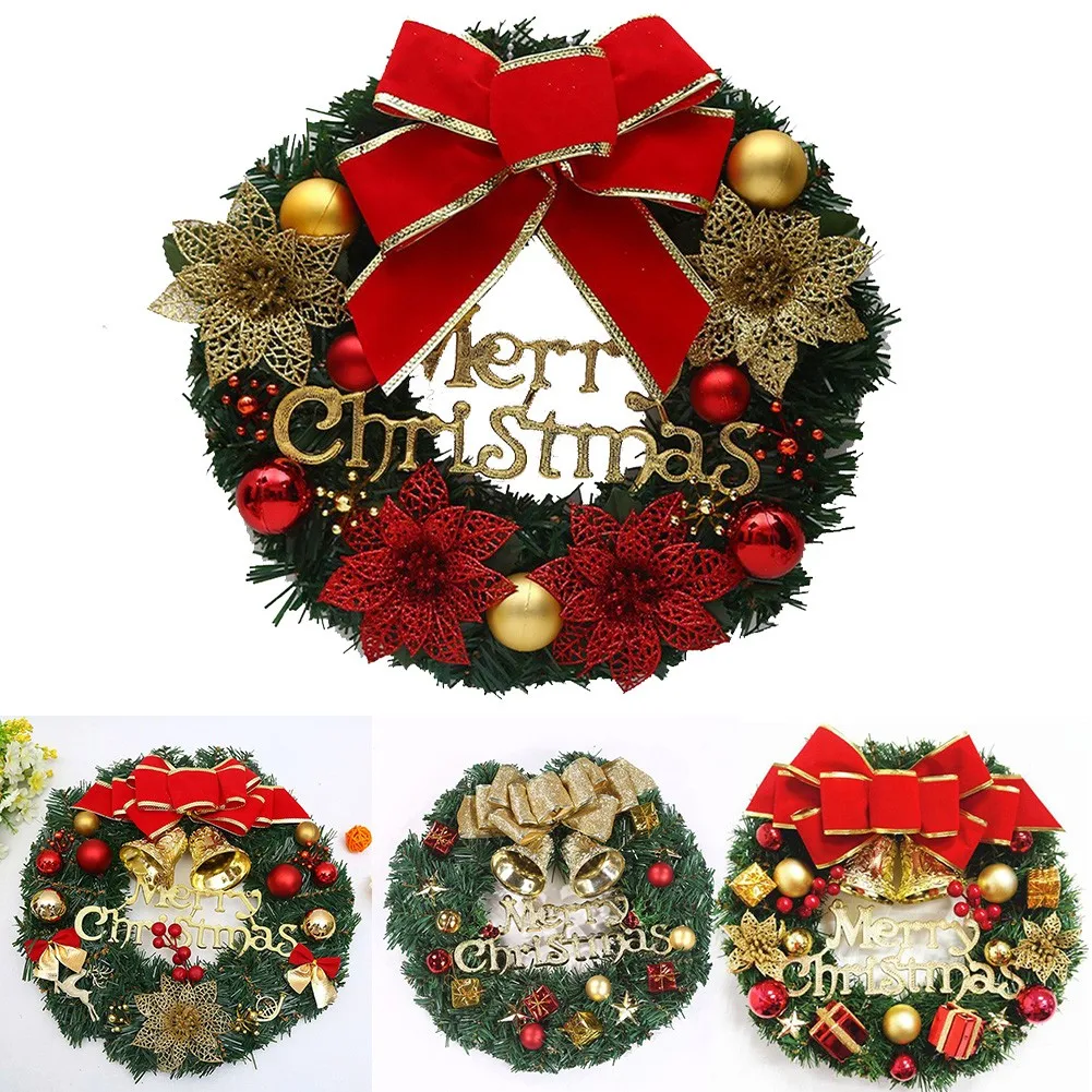 1pc 30cm Christmas Tree Wreath Door Hanging Garland Wall Ornament Xmas Decor For Office/shopping Mall/home/party Decoration
1pc 30cm Christmas Tree Wreath Door Hanging Garland Wall Ornament Xmas Decor For Office/shopping Mall/home/party Decoration