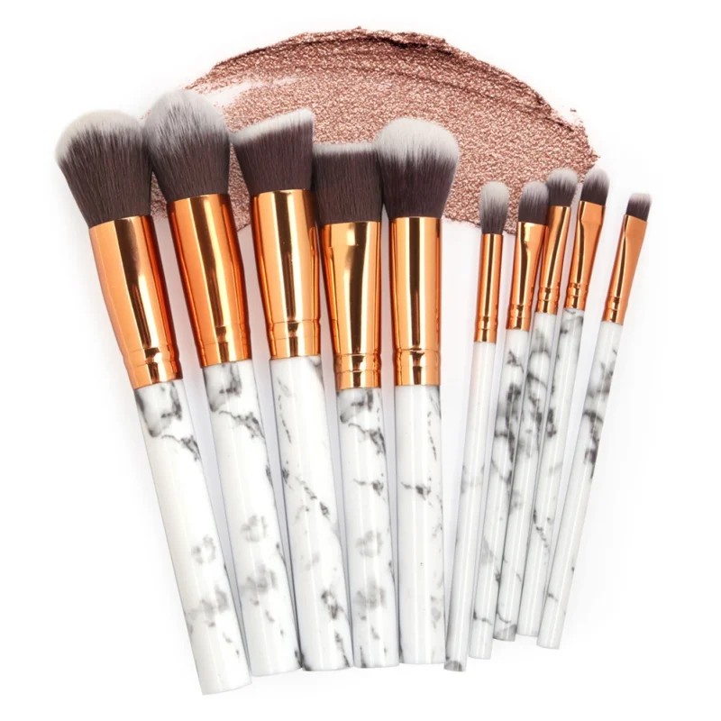 10pcs/Set Professional Makeup Brushes Marbling Handle Makeup Base Eyeshadow Lip Brush Beauty Tools
10pcs/Set Professional Makeup Brushes Marbling Handle Makeup Base Eyeshadow Lip Brush Beauty Tools