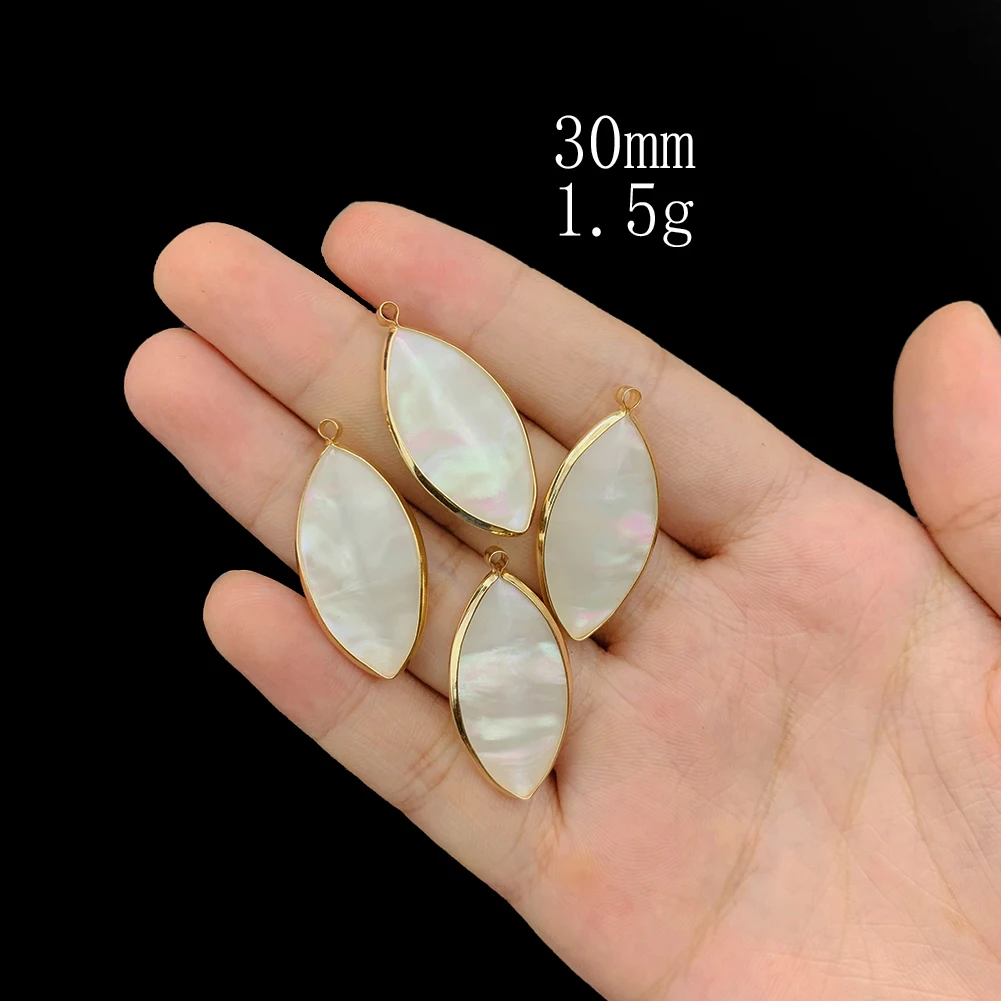 2PCS Natural White Mother of Pearl Shell Oval Charm Beads Pendant for Necklace Earring Jewelry Finding Making Accessories Part
2PCS Natural White Mother of Pearl Shell Oval Charm Beads Pendant for Necklace Earring Jewelry Finding Making Accessories Part